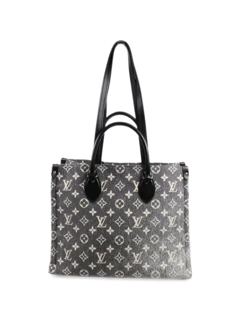 Louis Vuitton Pre-Owned MM On The Go Jaguar Denim tote bag