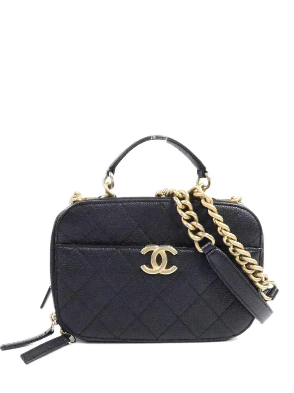 CHANEL Pre-Owned matelassé CC cross body mini bag - Nero