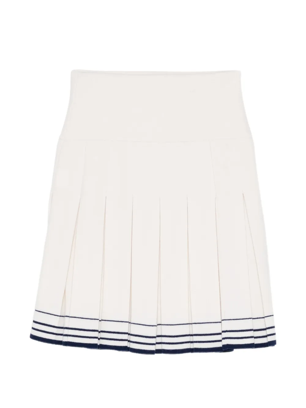 SHUSHU TONG pleated kint skirt Beige
