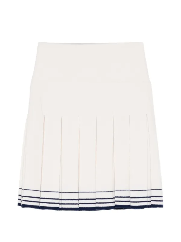 Shushu/Tong Pleated Kint Skirt in Neutrals