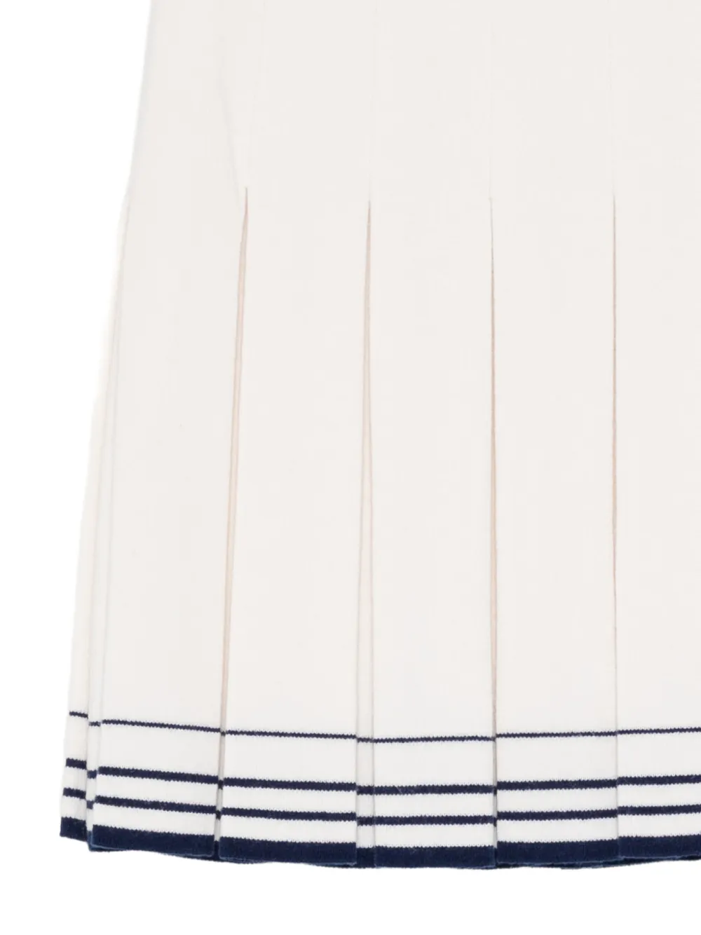 SHUSHU TONG pleated kint skirt Beige