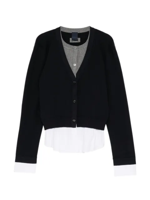 Juun.J Cardigan im Layering-Look
