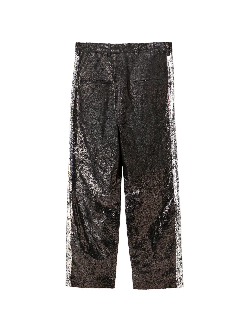 Doublet Moon Walk broek met gekreukt effect en zijstreep Zilver