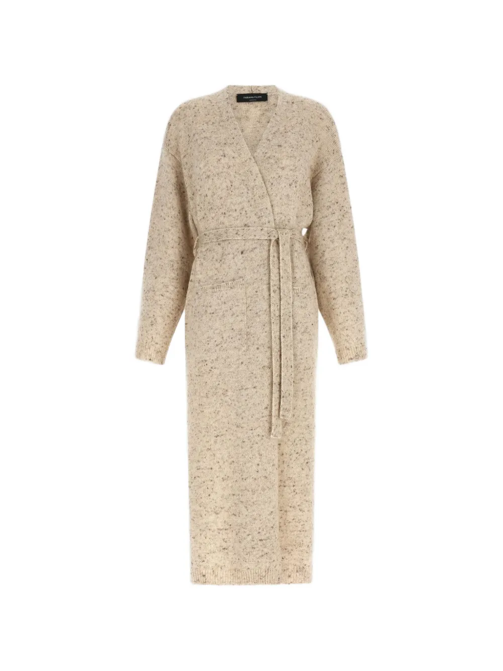 Fabiana Filippi belted flecked cardigan - Toni neutri