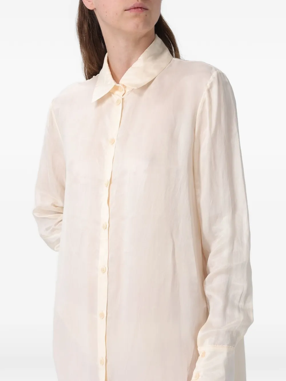 Patrizia Pepe button-up long-sleeve midi shirt dress