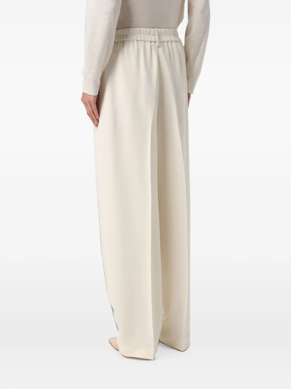 Fabiana Filippi Cady plooibroek met elastische taille Wit