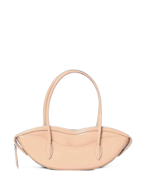 Fiorucci Lips patent-finish shoulder bag