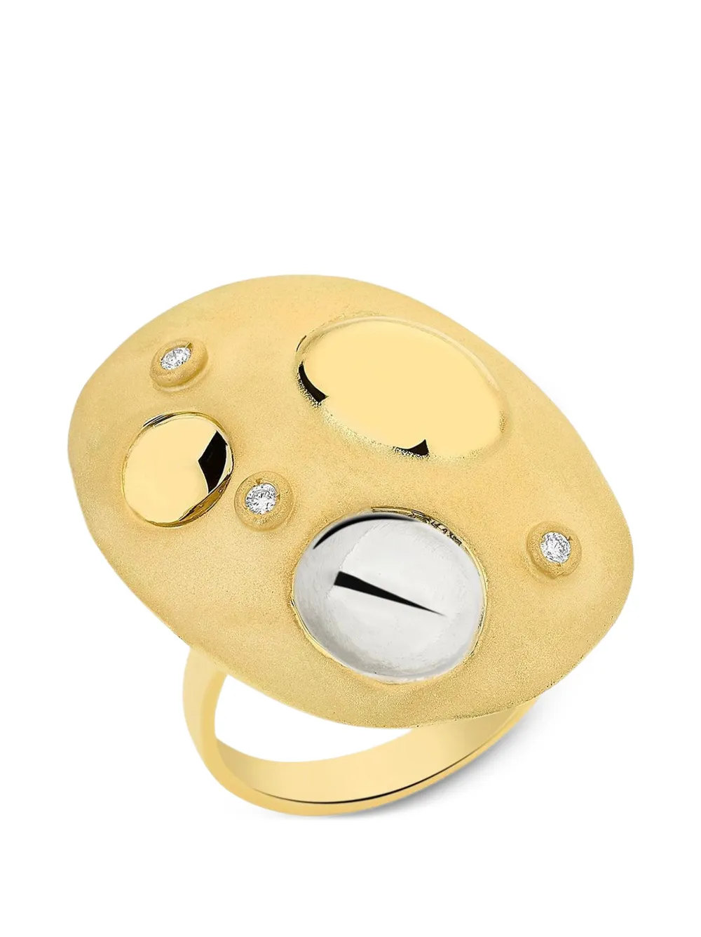 Carol Kauffmann Rocks Flinstones diamond ring