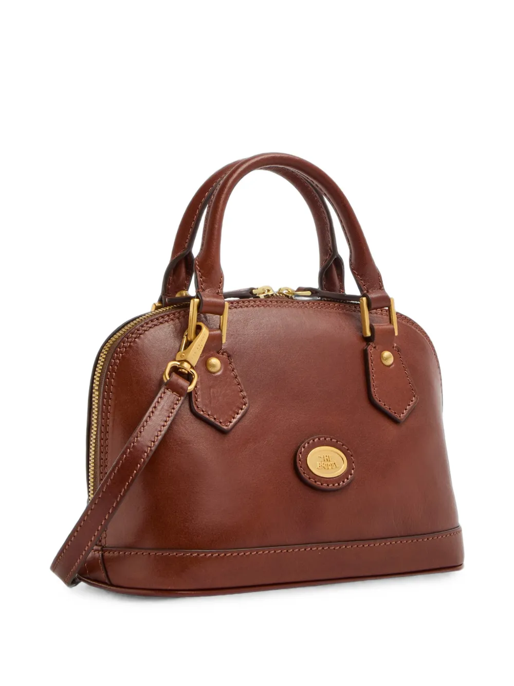 The Bridge Shopper met logoplakkaat Bruin