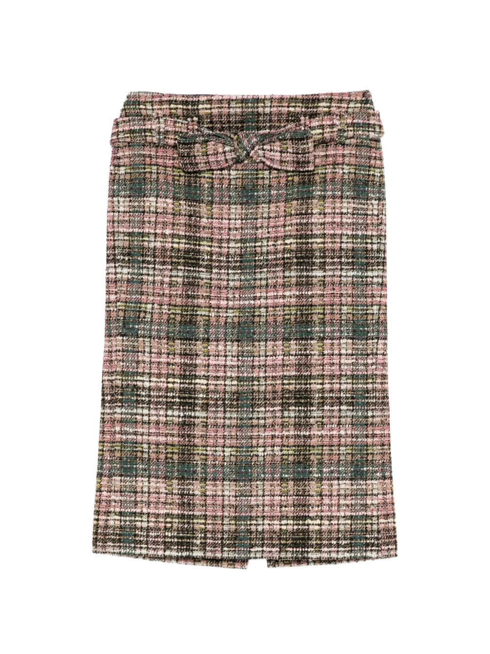 SHUSHU/TONG bow trimmed straight skirt