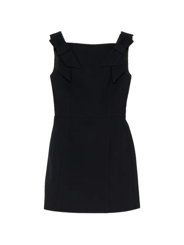 Shushu/Tong Bow-detailed Sleeveless Dress in Blue