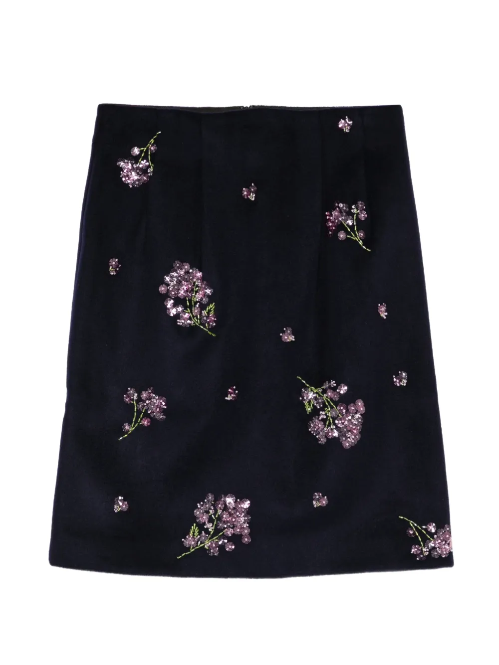 SHUSHU/TONG sequin-embellished short straight skirt