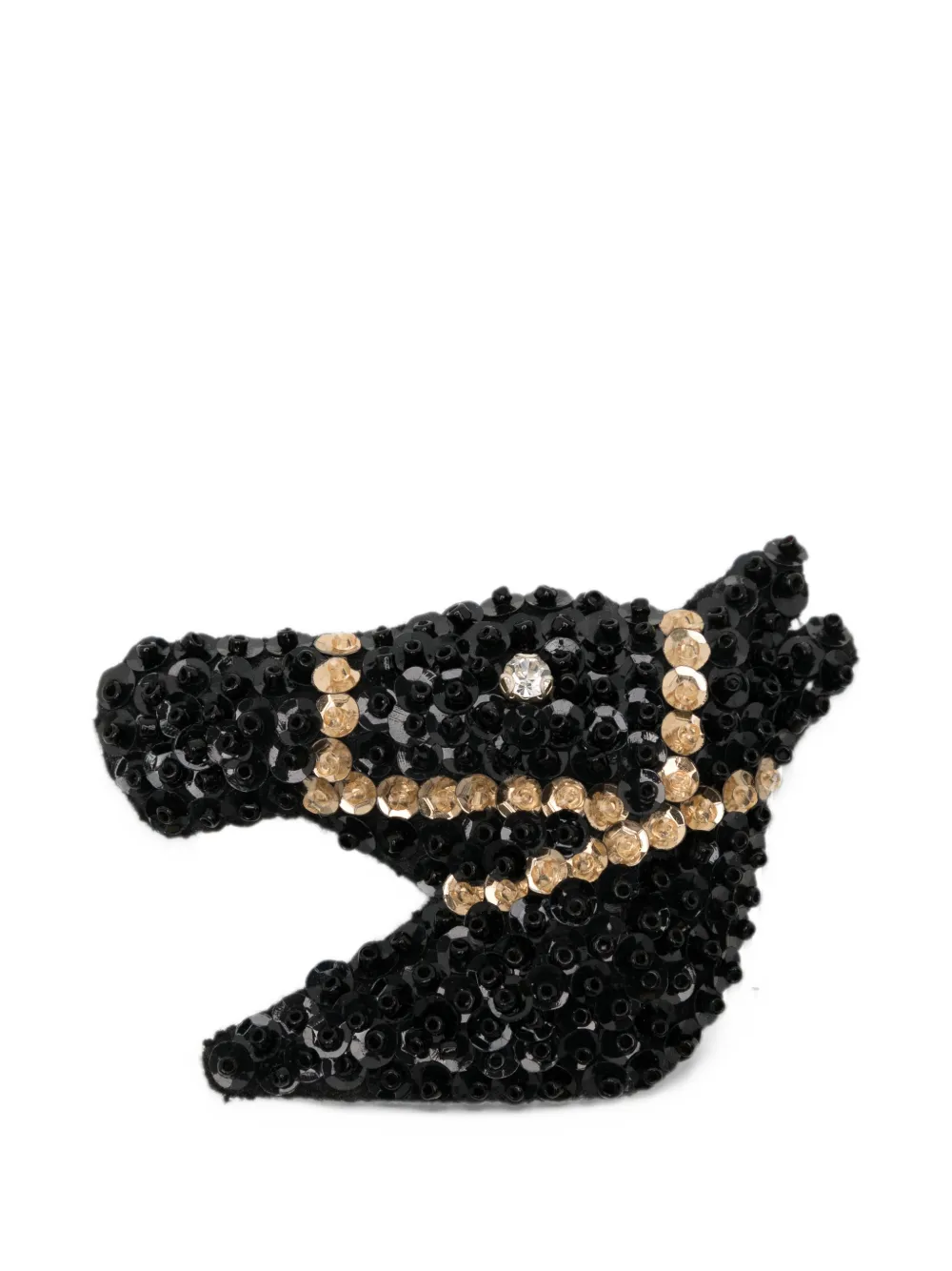 BODE sequinned-pony hair clip - Nero