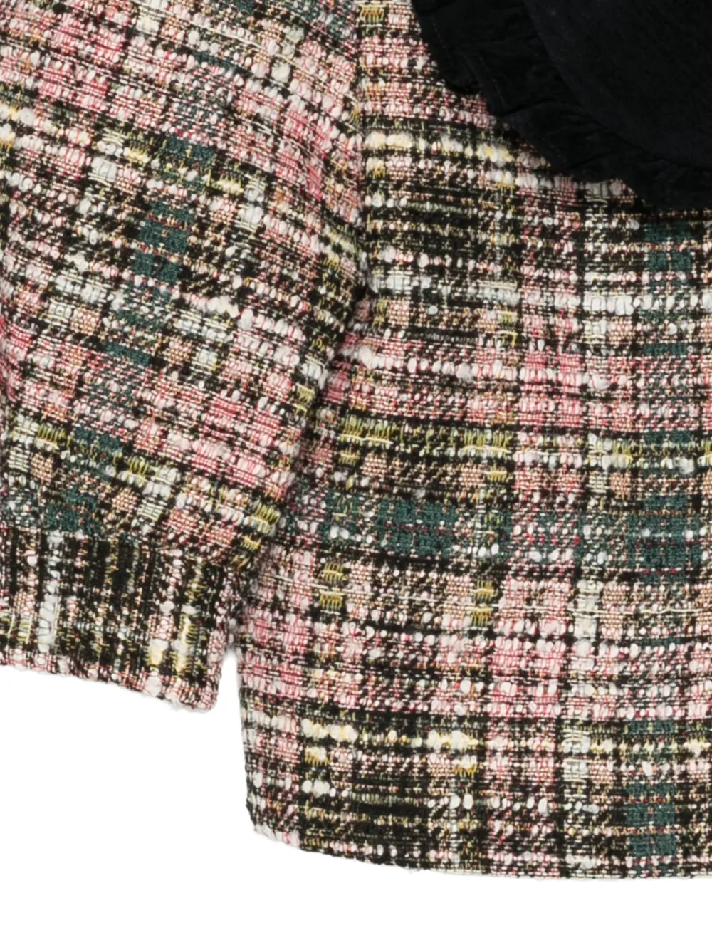 Shushu/Tong Patchwork Ruffled-collar Jacket in Red, view 3