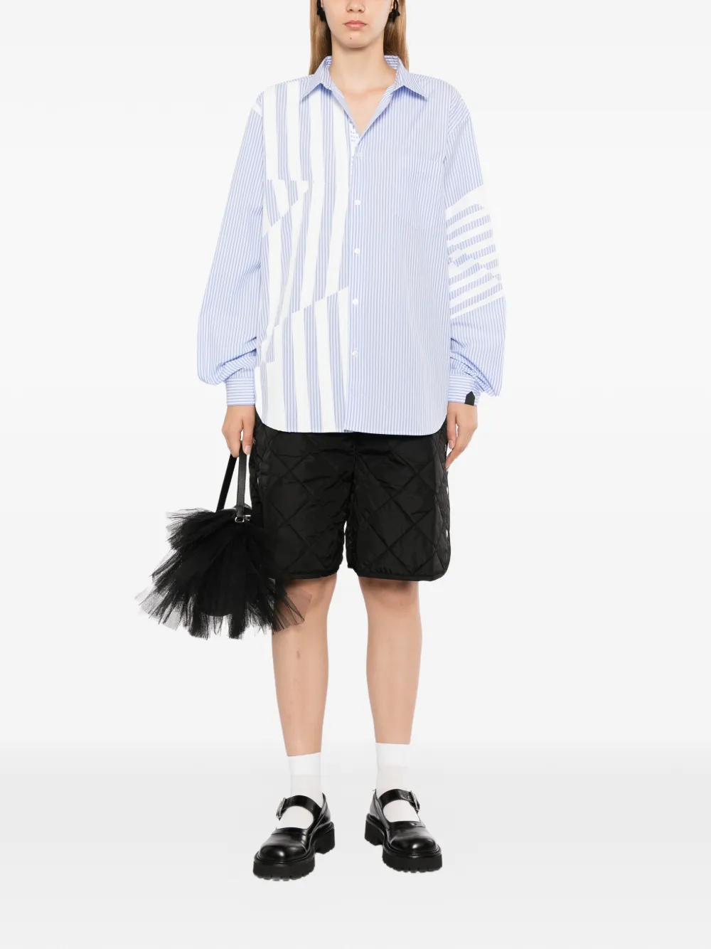 Dover Street Market x Kei Ninomiya gestreept overhemd Blauw