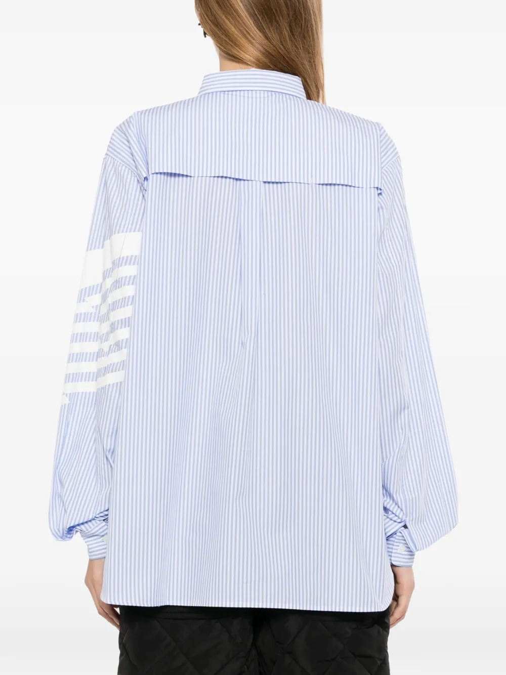 Dover Street Market x Kei Ninomiya gestreept overhemd Blauw
