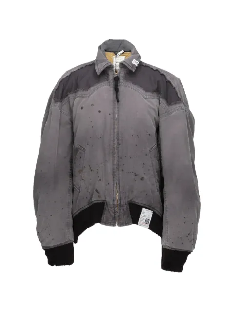 Maison MIHARA YASUHIRO damaged back satin jacket