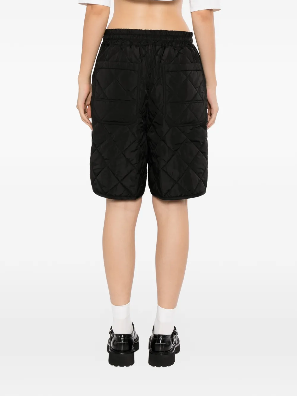 Dover Street Market x Kei Ninomiya gewatteerde shorts met trekkoord Zwart