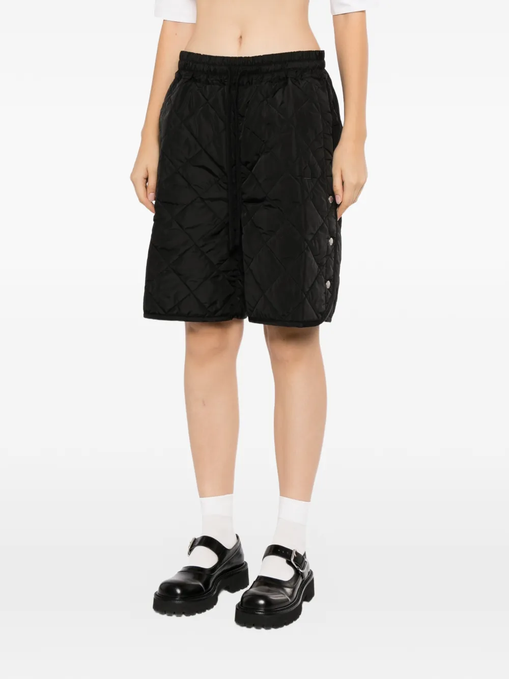 Dover Street Market x Kei Ninomiya gewatteerde shorts met trekkoord Zwart