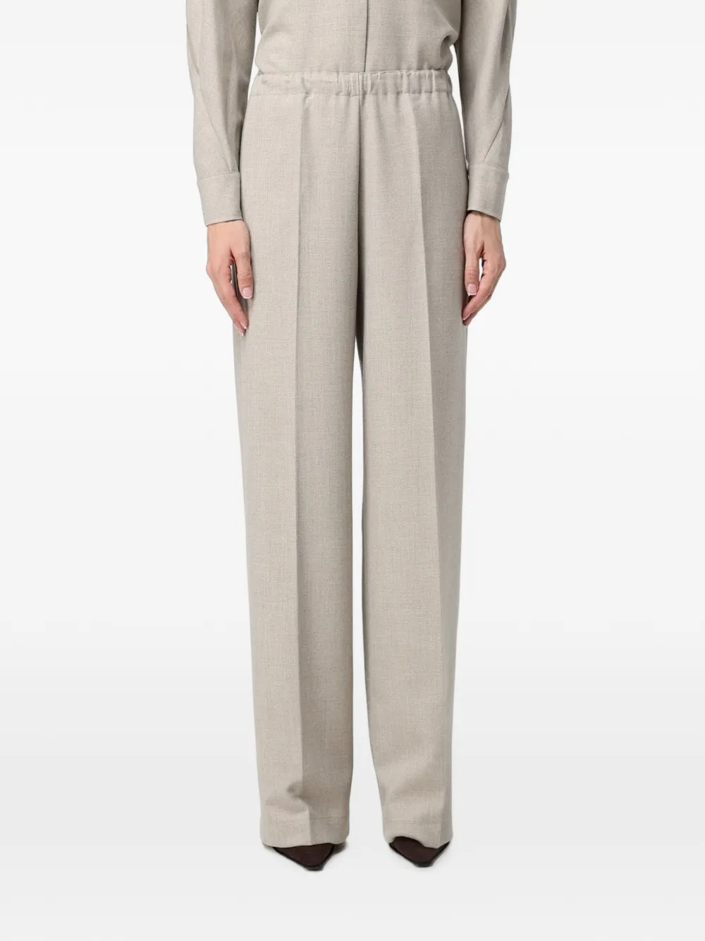 Fabiana Filippi pressed-crease wide-leg trousers