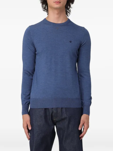 BROOKSFIELD pull en laine à logo brodé