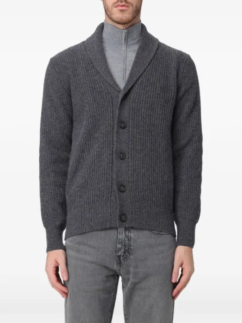 BROOKSFIELD ribbed-knit wool cardigan