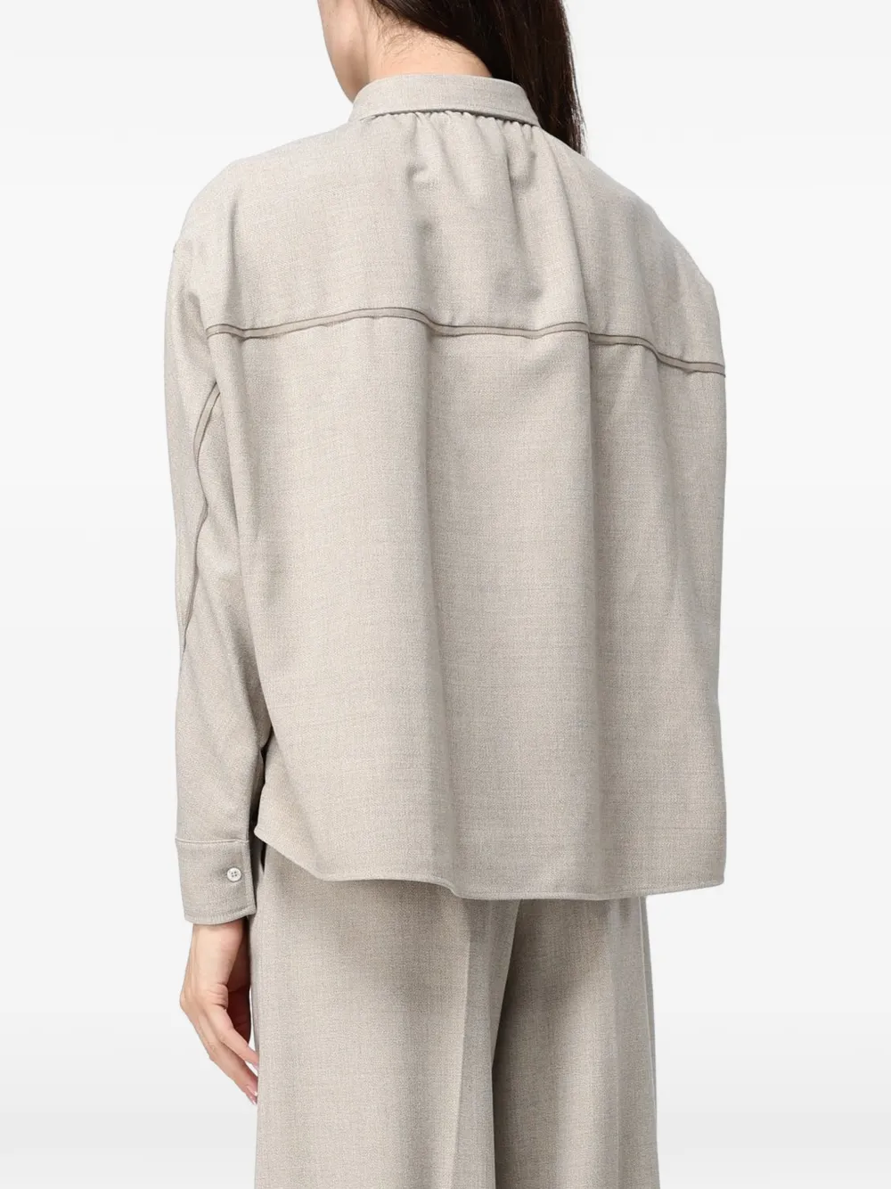 Fabiana Filippi concealed-button shirt Beige