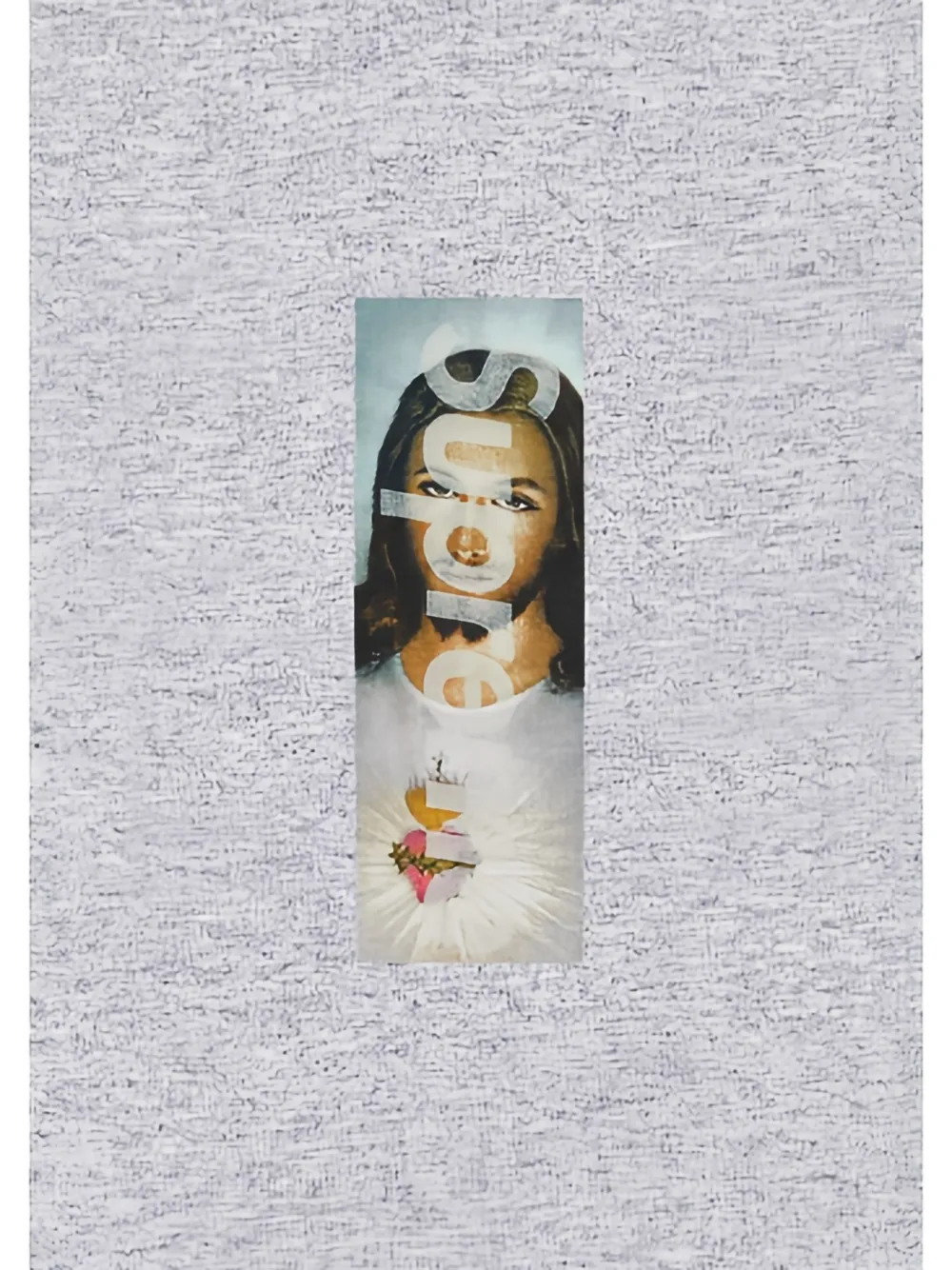 Supreme Prayer Card Box T-shirt met logo Grijs