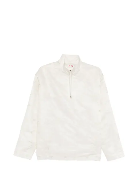 AO YES stand-collar embroidered blouse 