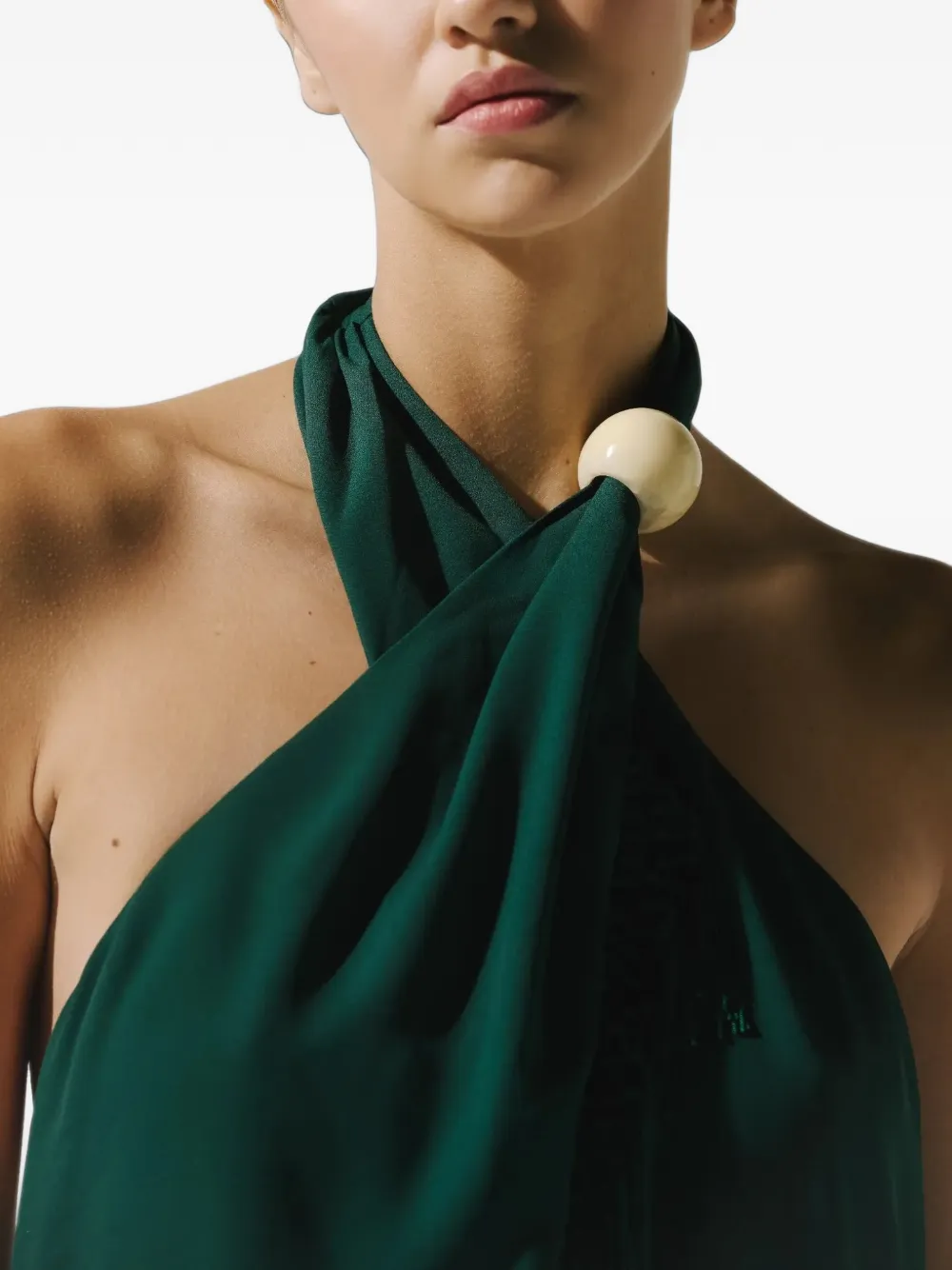 Baobab Austin blouse met franje Groen
