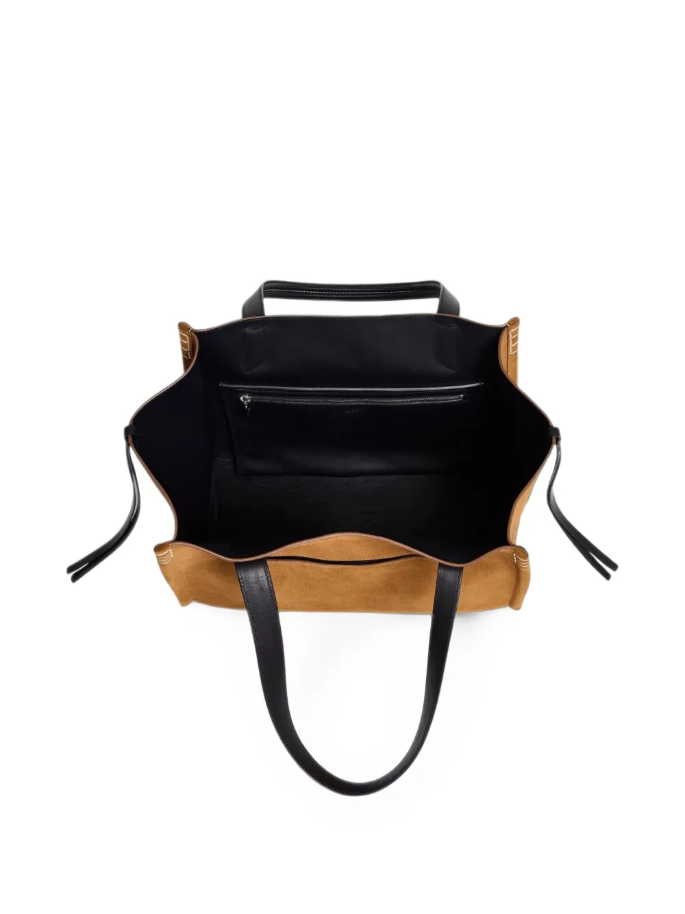 JW Anderson Loafer Cabas suède shopper met contrasterend vlak Bruin