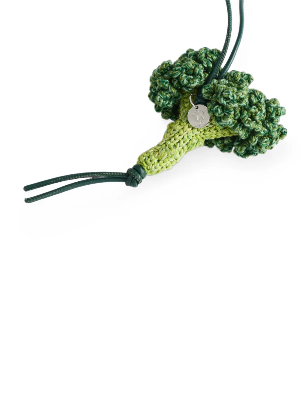 JW Anderson Gehaakte tassenbedel met broccoli-patroon Groen