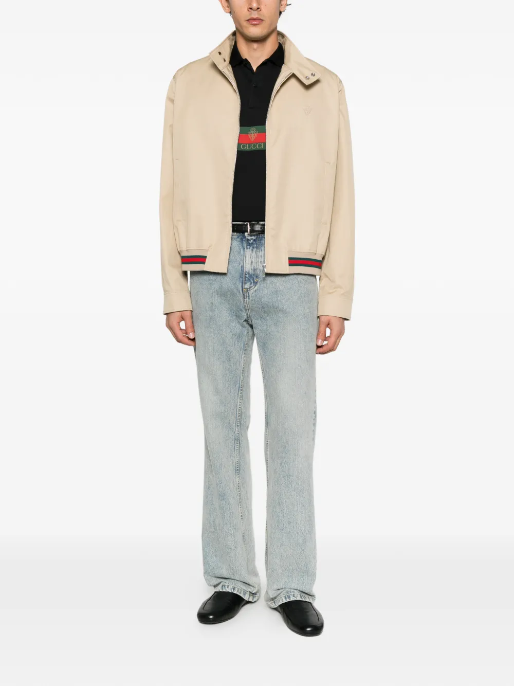 Gucci Web-streep jack van katoenen twill Beige