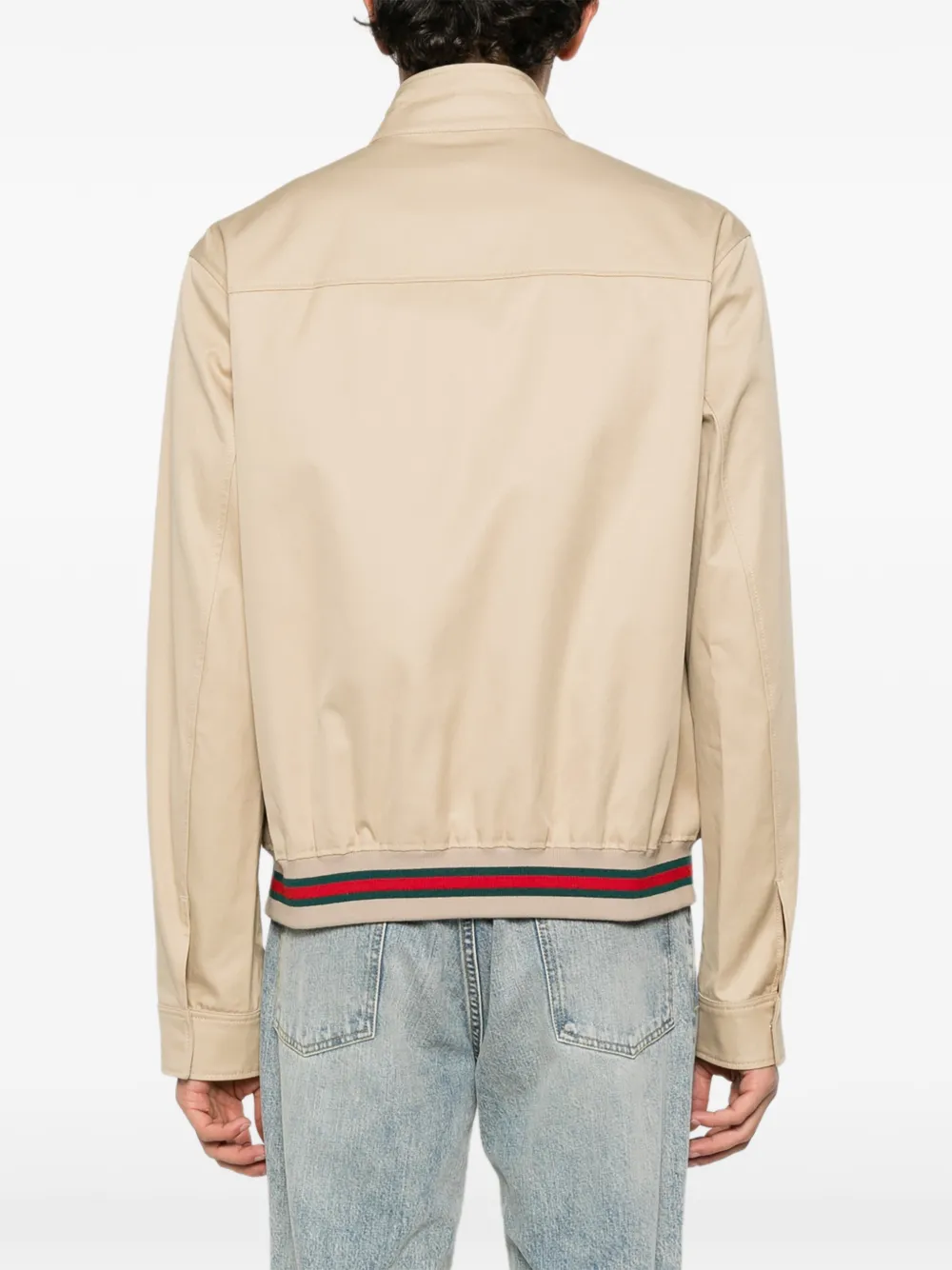 Gucci Web-streep jack van katoenen twill Beige