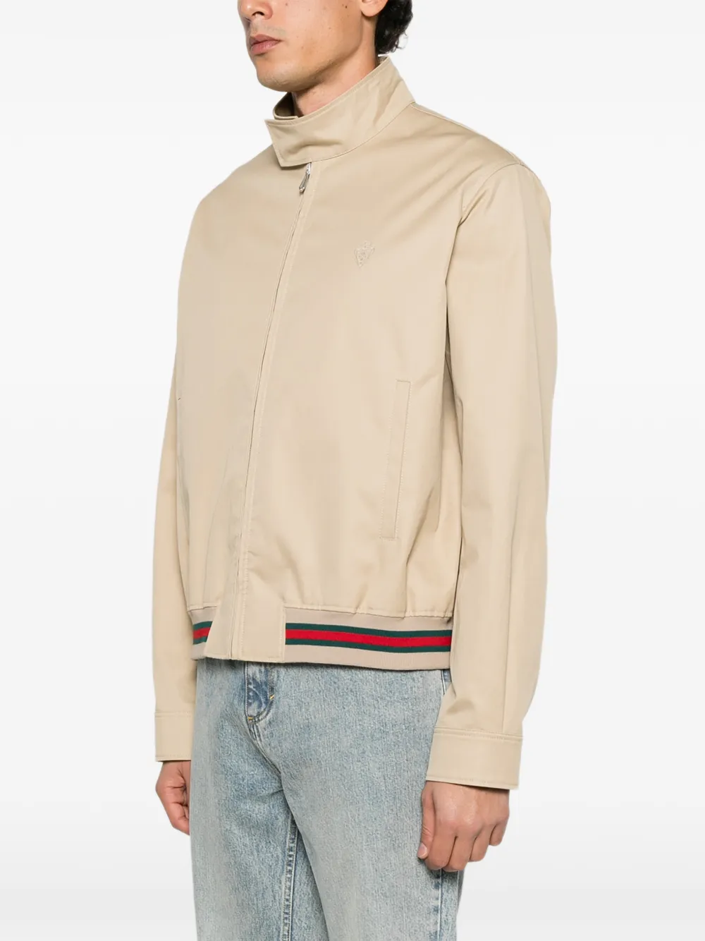 Gucci Web-streep jack van katoenen twill Beige
