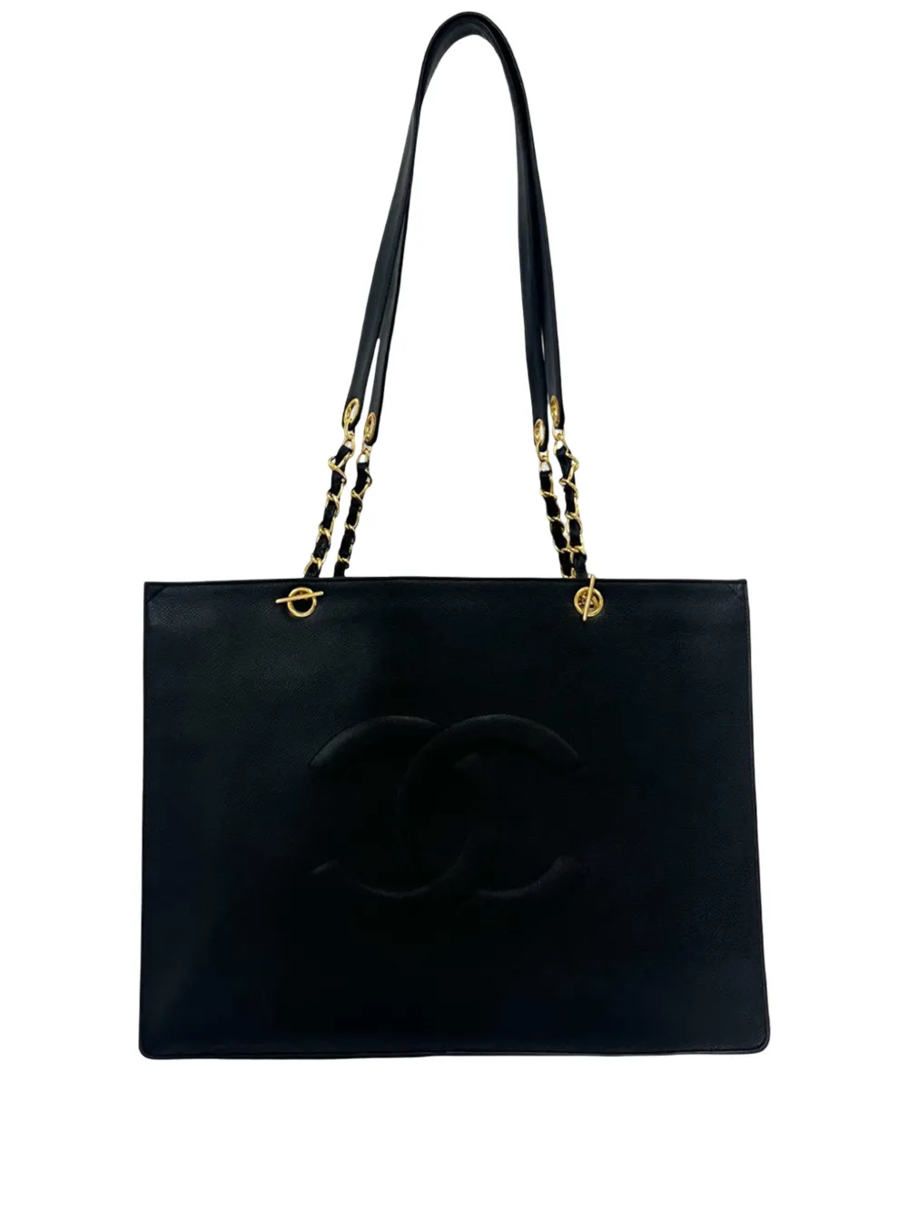 CHANEL Pre-Owned 1996-1997 CC Caviar tote bag - Black