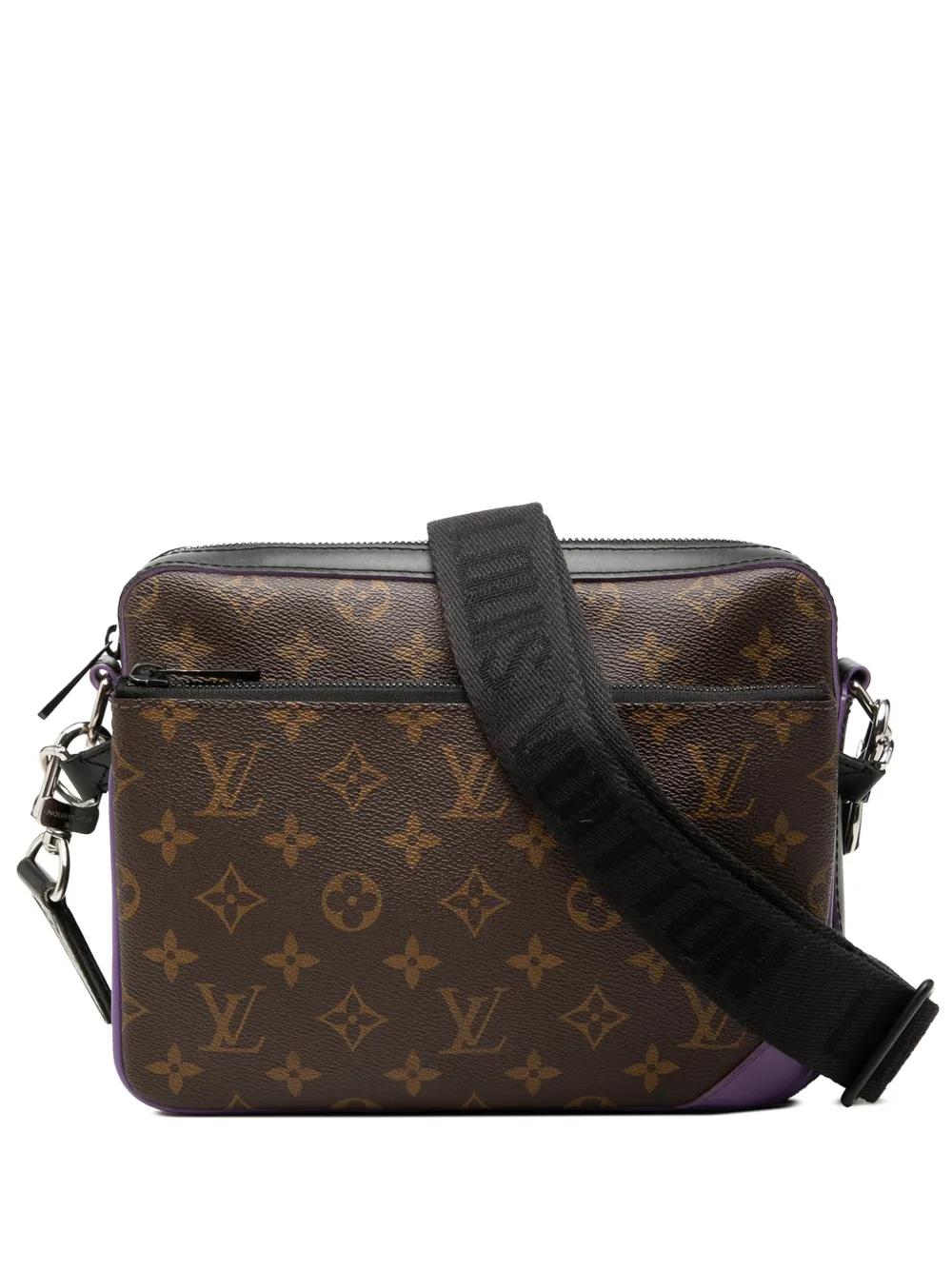 Louis Vuitton Pre-Owned 2021-2026 Monogram Macassar Trio Messenger crossbody bag - Marrone