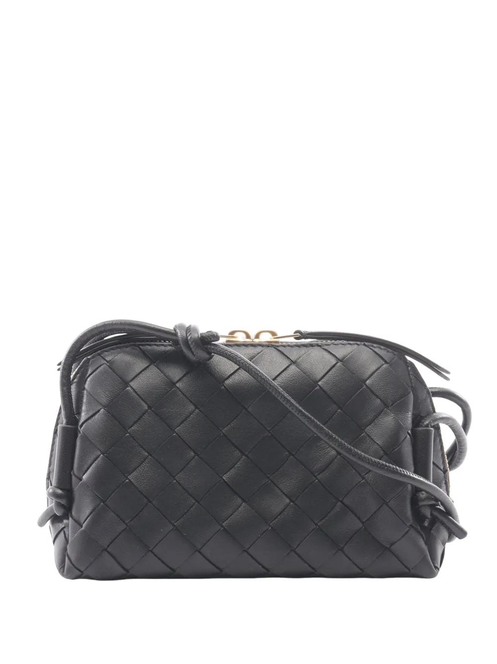 Bottega Veneta Pre-Owned 2012-2026 Lambskin Intrecciato Concert Pouch crossbody bag - Nero