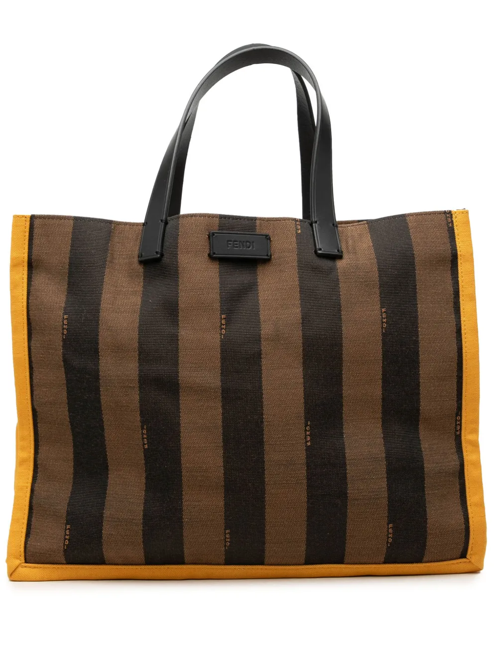 Fendi Pre-Owned 2010-2026 Pequin Canvas tote bag - Marrone