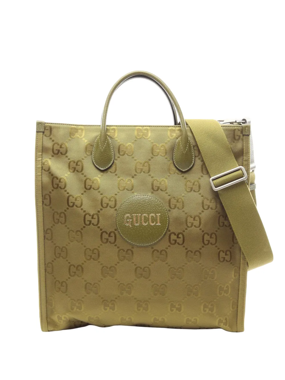 Gucci Pre-Owned 2016-2026 GG Off The Grid Satchel-Tasche aus Nylon - Grün