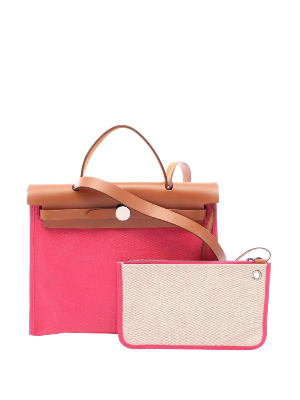 Hermès Pre-Owned 2022 Toile Herbag Zip 31 satchel - Rosa