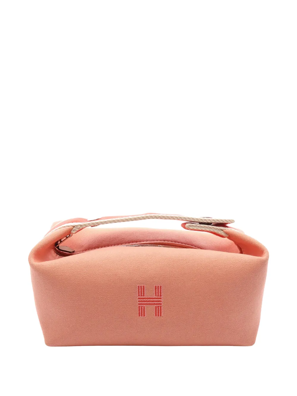 Hermès Pre-Owned 2000-2026 Small Toile Bride A Brac Case vanity bag - Rosa