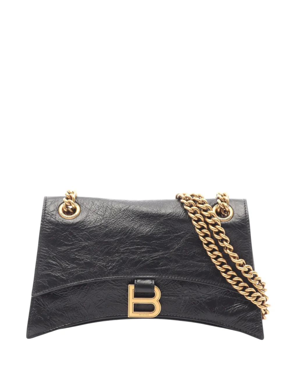 Balenciaga Pre-Owned 2018-2026 Small Calfskin Crush Chain shoulder bag - Nero