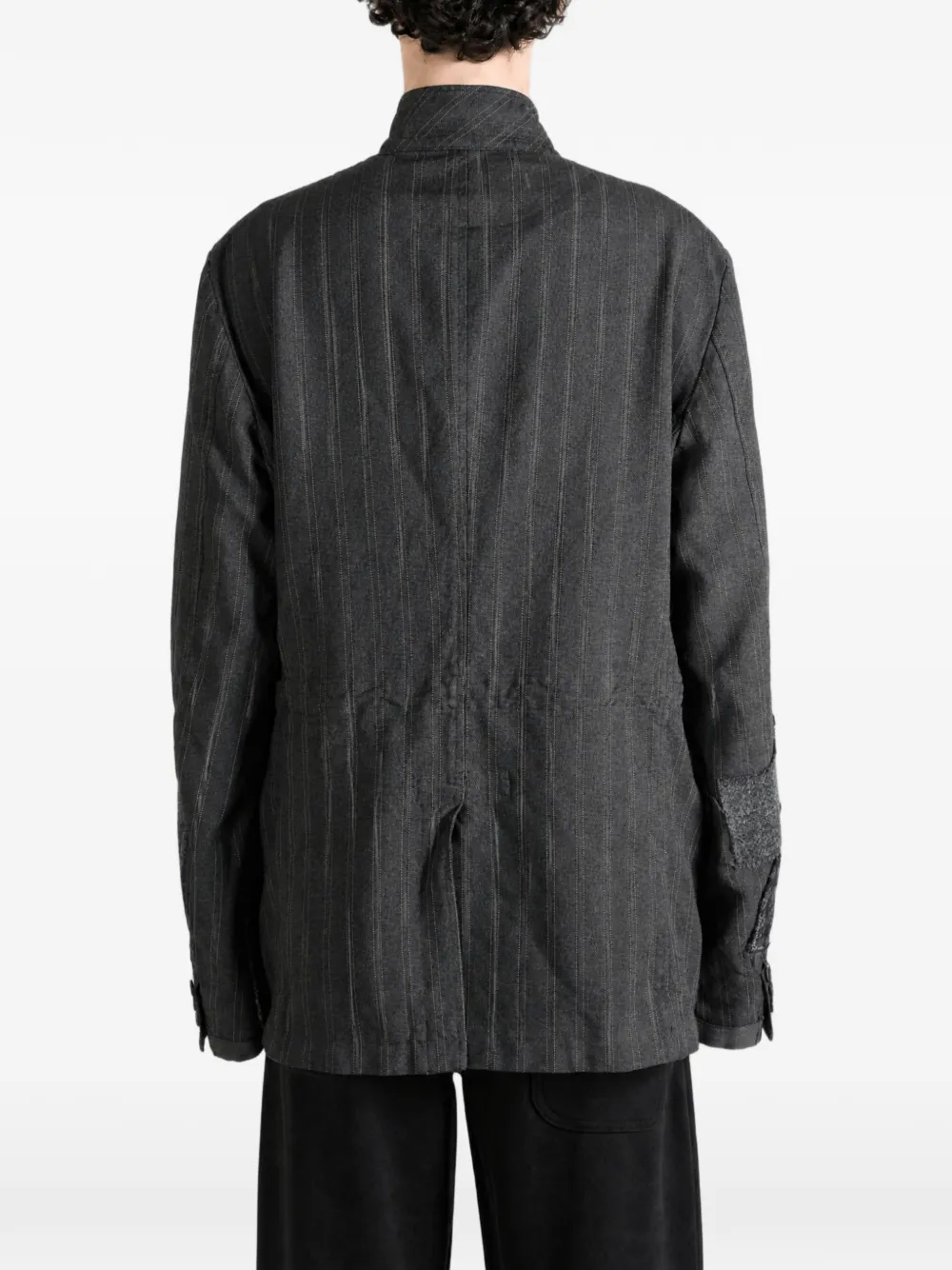 Junya Watanabe MAN Jack met krijtstreep en patchwork Grijs