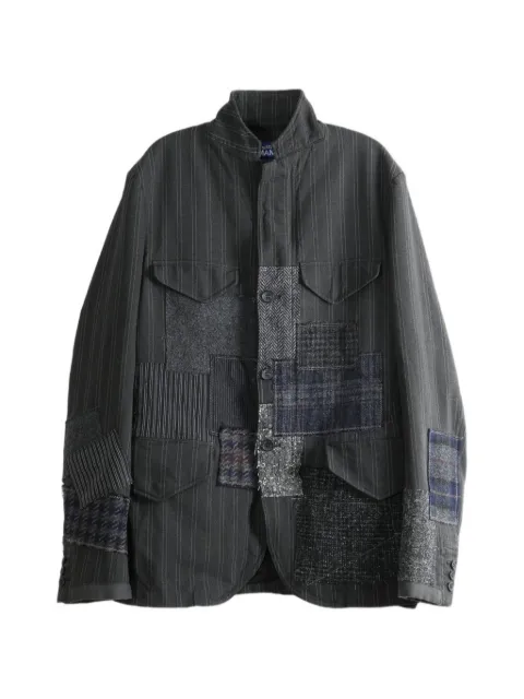 Junya Watanabe MAN patchwork pinstripe-pattern jacket