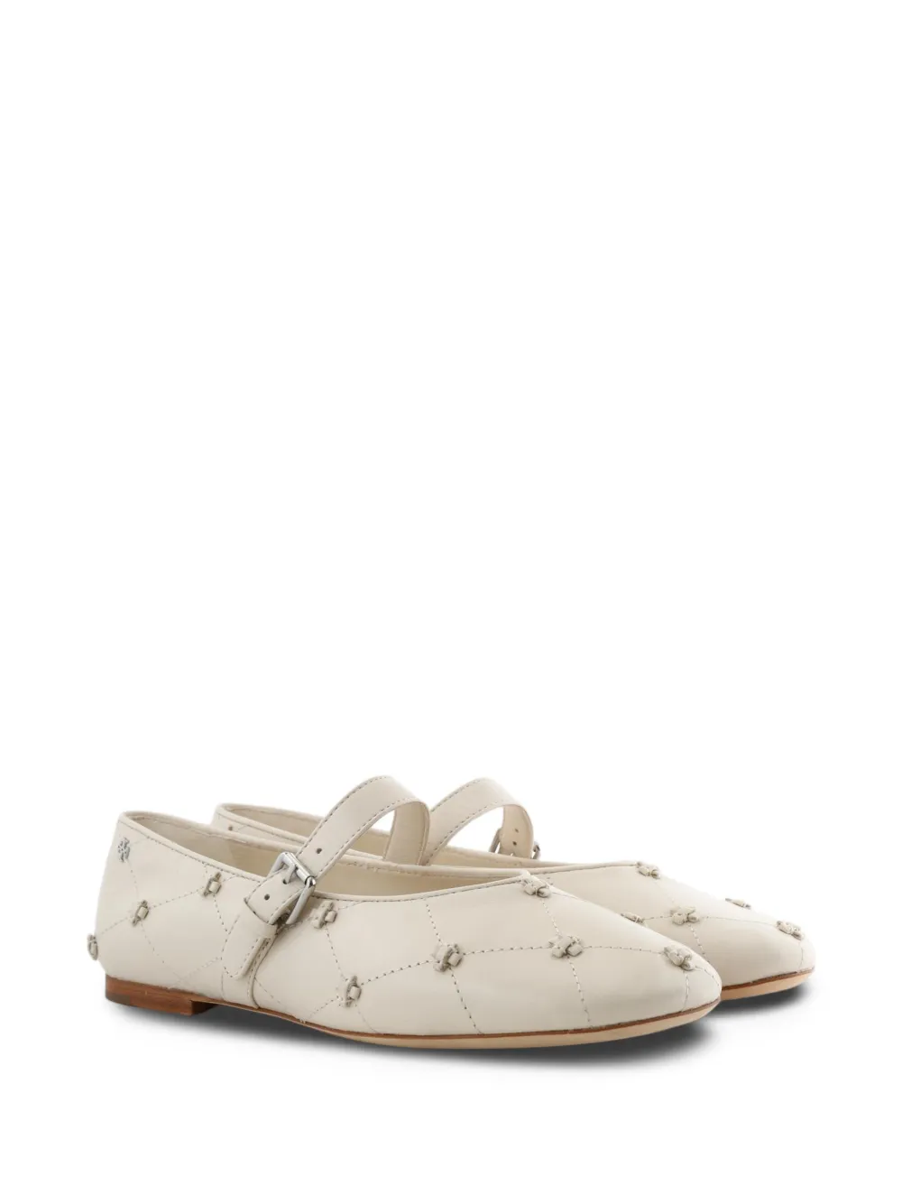 Tory Burch Bunny Mary Jane schoenen met geknoopt detail Beige
