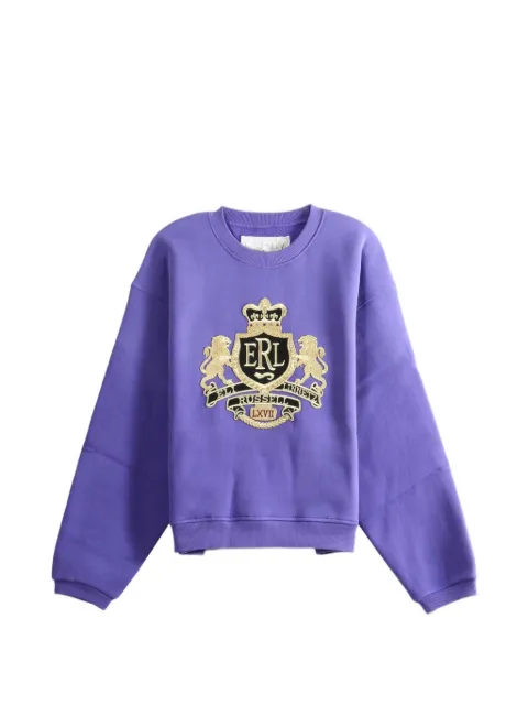 ERL crest-patchwork sweater