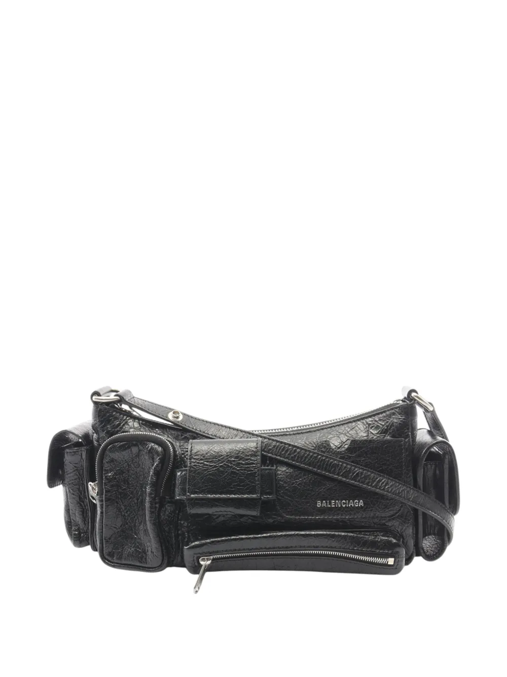 Balenciaga Pre-Owned 2018-2026 Small Lambskin Superbusy Sling Bag satchel - Nero