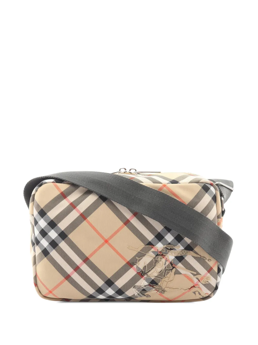 Burberry Pre-Owned 2015-2026 Supernova Check Canvas crossbody bag - Toni neutri