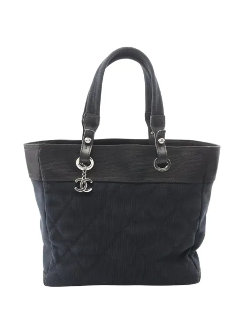 CHANEL Pre-Owned cabas Paris Biarritz en toile matelassée médium (2009-2010)